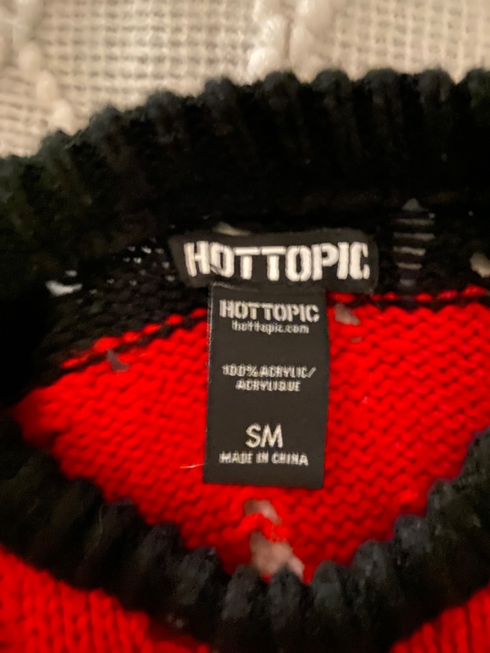 Hot Topic Striped Sweater - Picture 2 of 2